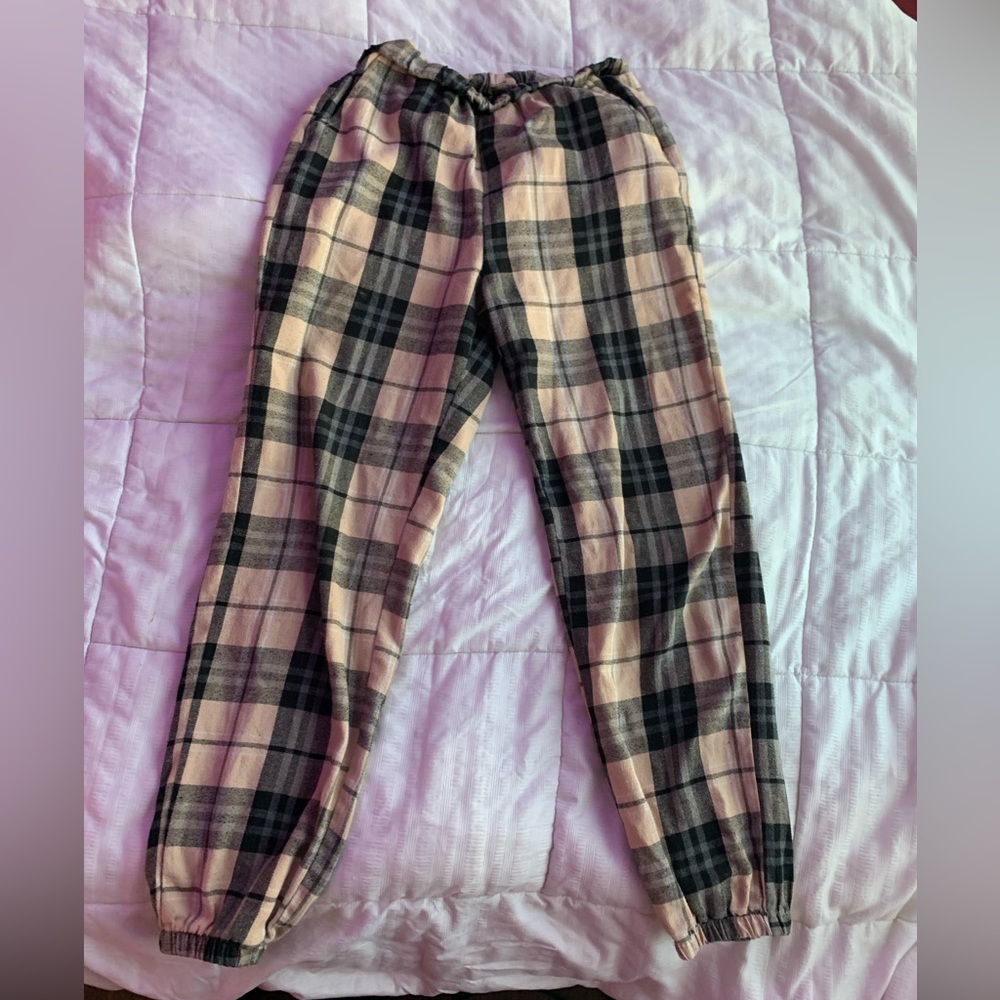 Shein plaid sweatpants